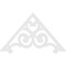 Ekena Millwork Pitch Hurley Architectural Grade PVC Gable Pediment, 60"W x 35"H x 1"P (14/12) GPP060X035X100HUR - alternate 4